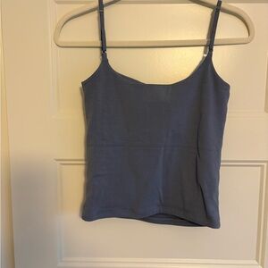 Abercrombie & Fitch blue tank, built in bra, size medium